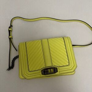 Rebecca Minkoff Neon Yellow leather Crossbody Bag